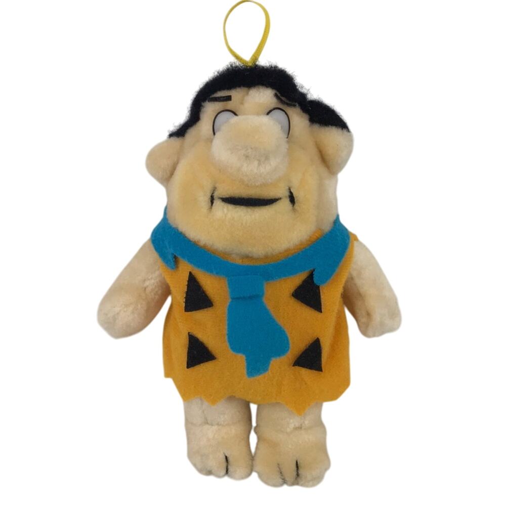 Vintage Nanco Fred Flintstone Plush Ornament 7'' 1980 Hanna-Barbera Collectible